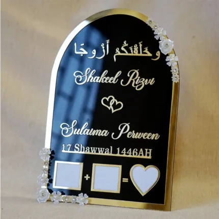 black acrylic nikah thumb plate