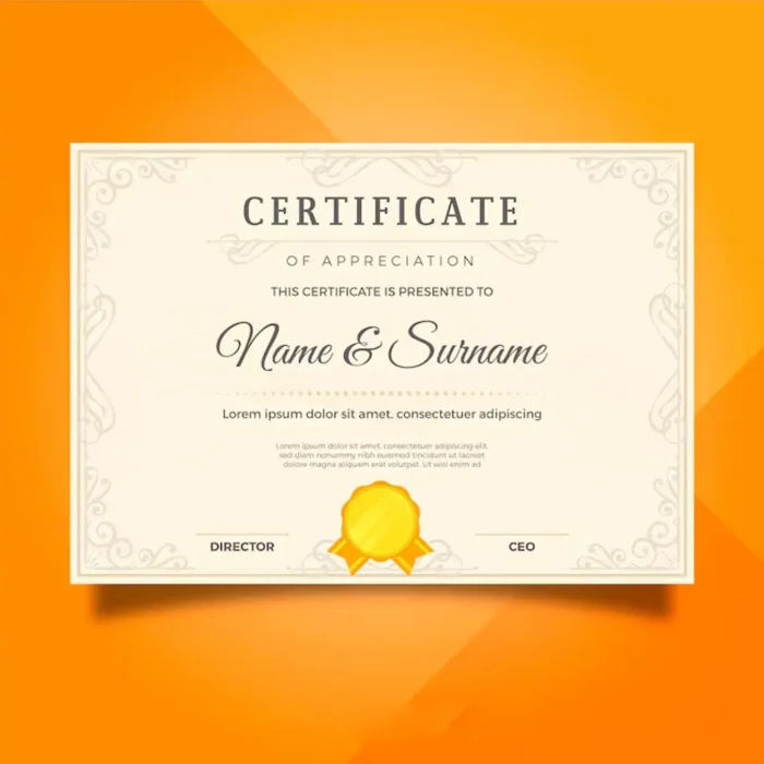 cloth texture certificate