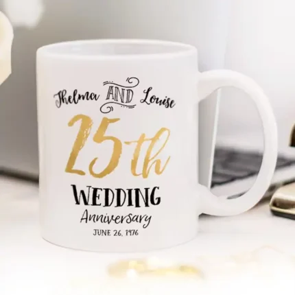 customizable anniversary mug