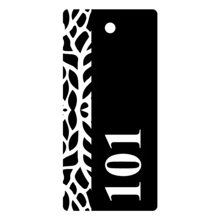 personalized key tag for hotels, keychain with your logo and room number