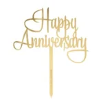 Happy Anniversary Cake Topper