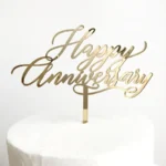 Happy Anniversary Cake Topper